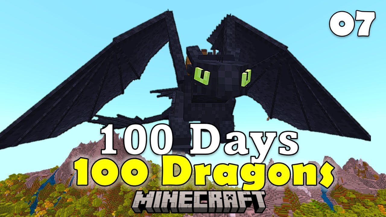 100 дней на приручение 100 драконов в Minecraft / Финал: В поисках НОЧНОЙ ФУРИИ