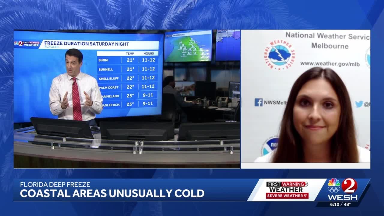 National Weather Service talks unusually cold coastal temps