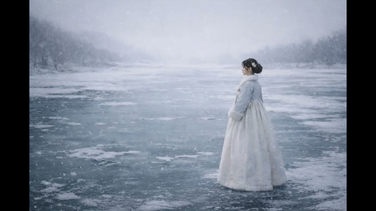 눈 내린 강 위 고요한 밤 | 깊은 수면 유도 음악 Quiet Night on a Snow-Covered River | Deep Sleep Music