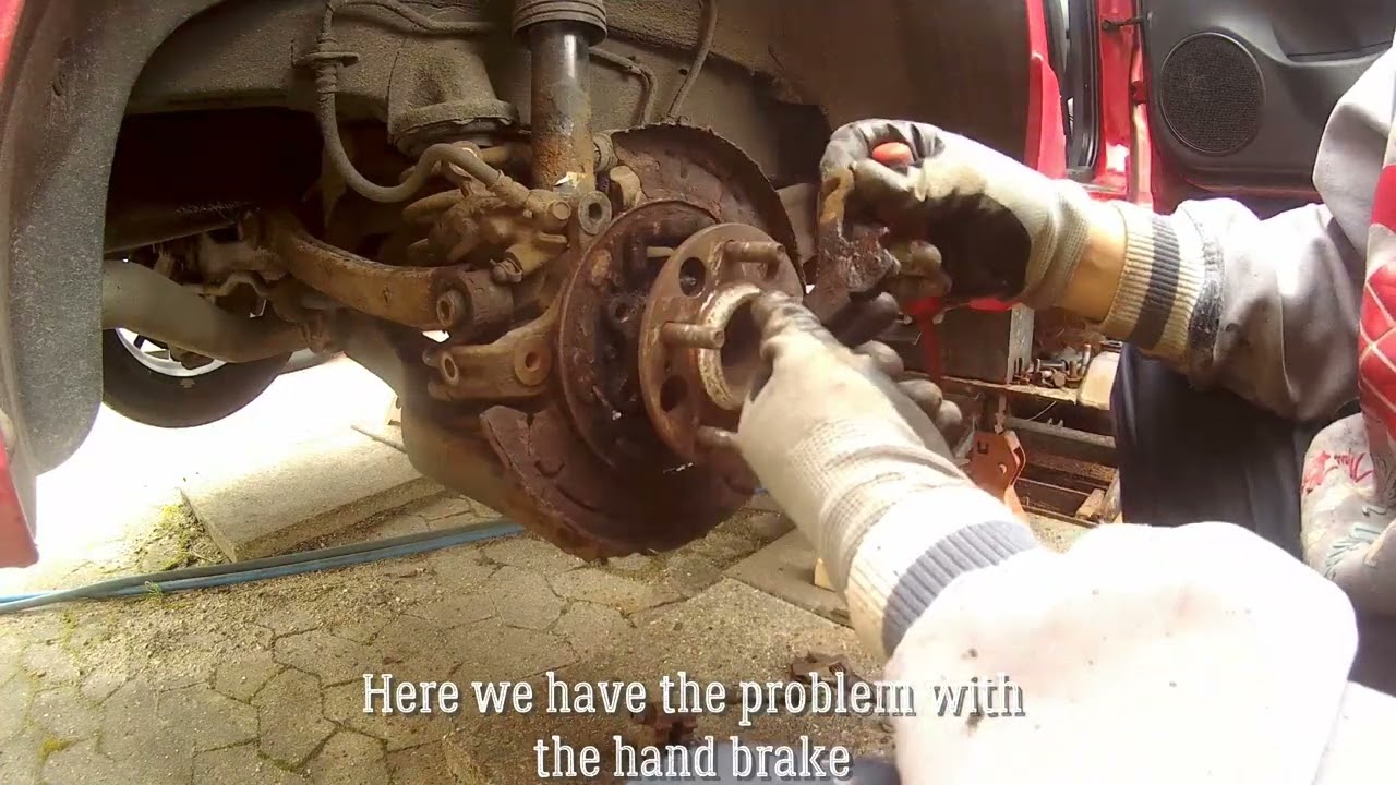 hyundai i30 rear brakes (hand brake fix)