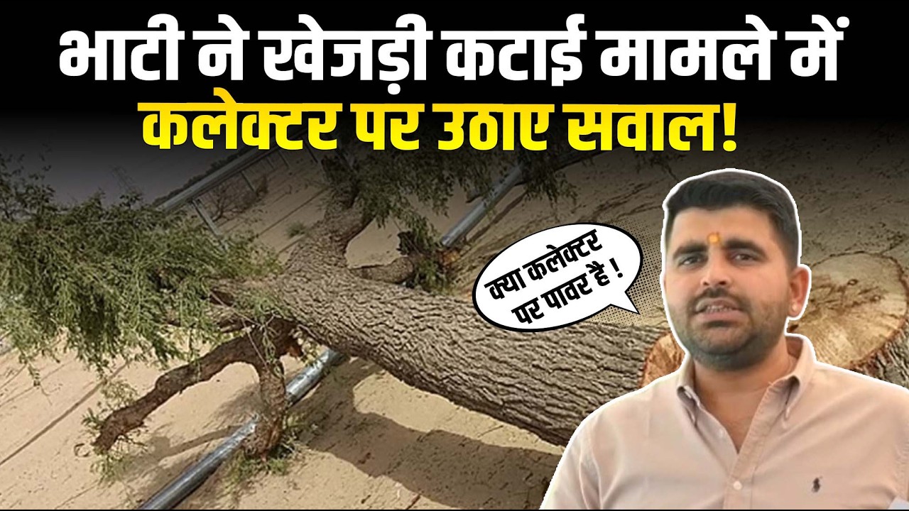 शिव विधायक रविंद्र सिंह भाटी ने खेजड़ी कटाई मामले में कलेक्टर की पावर पर उठाए सवाल!