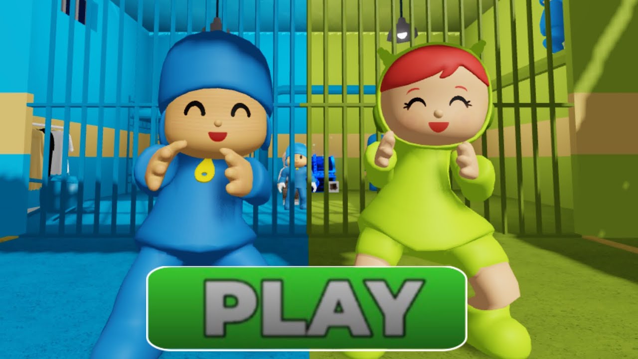 BLUE vs GREEN ESCAPE! 😱🔥 Who Will Survive in #roblox #pocoyo Roblox?