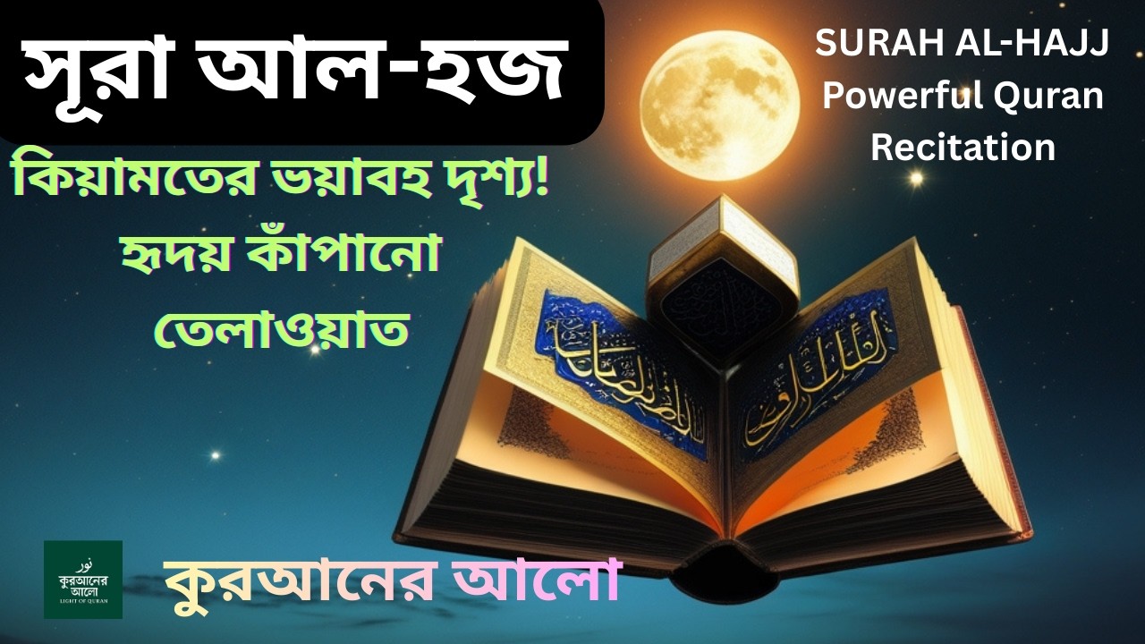 সূরা আল-হজ (Surah Al-Hajj) | হৃদয় কাঁপানো তেলাওয়াত | কিয়ামতের সতর্কবার্তা ও হজের শিক্ষা