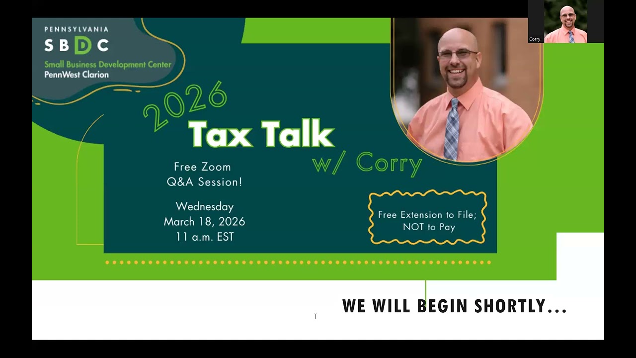 2026 Tax Talk w/Corry - March