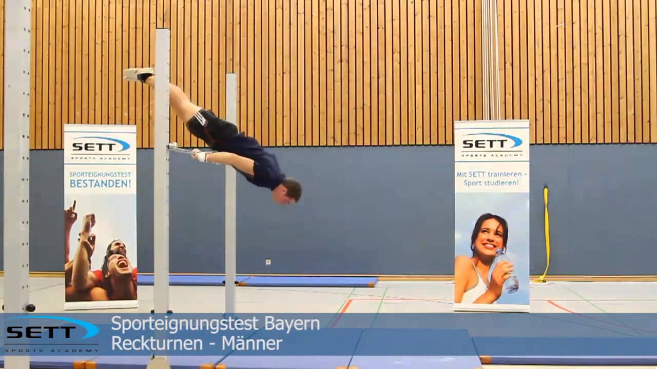 Sporteignungsprüfung Bayern - Turnen Reck Kippe (Männer)