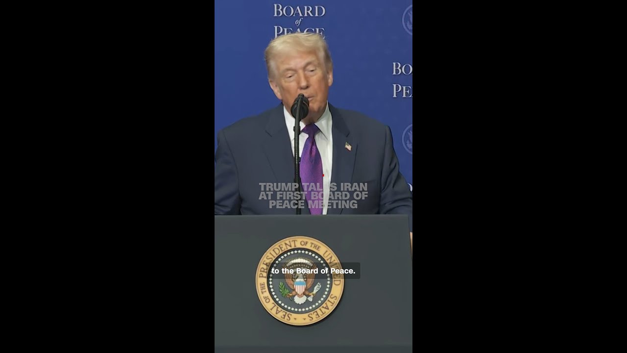 Trump talks Iran at first Board of Peace meeting
