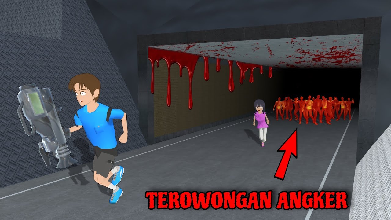 Yuta Dan Mio Ketemu Hantu Tenge Tenge DiTerowongan Angker, Tengge Tengge || Sakura School Simulator