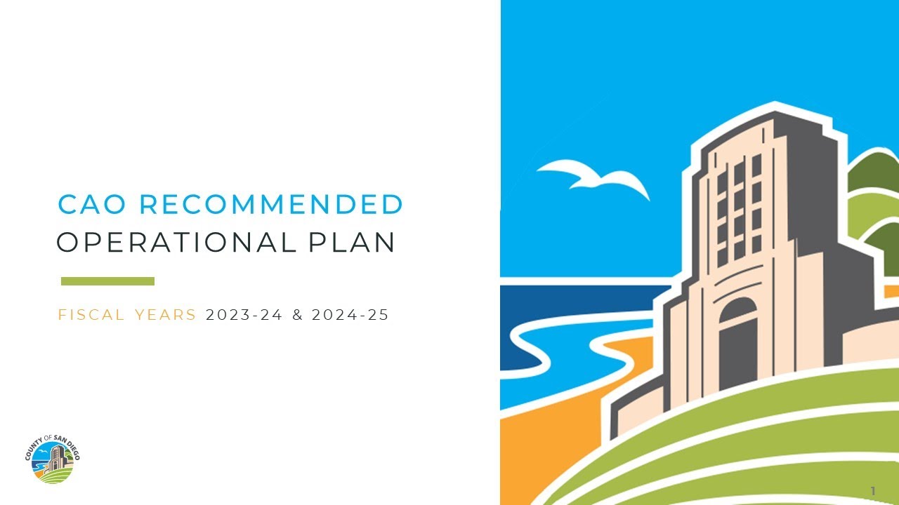 2023-2025 Operational Plan (Recommended Budget) Community Meeting - May 16, 2023