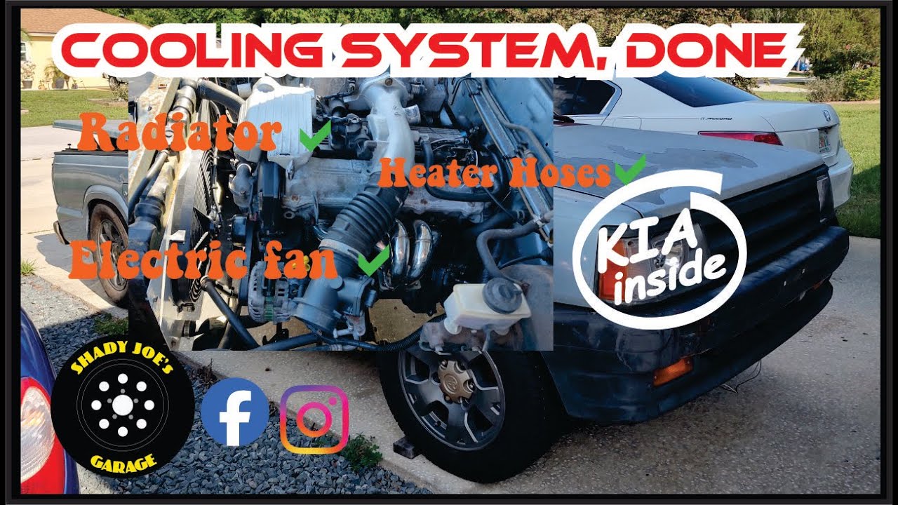 Mazda B2200 Kia fe3 engine swap -Cooling system, DONE