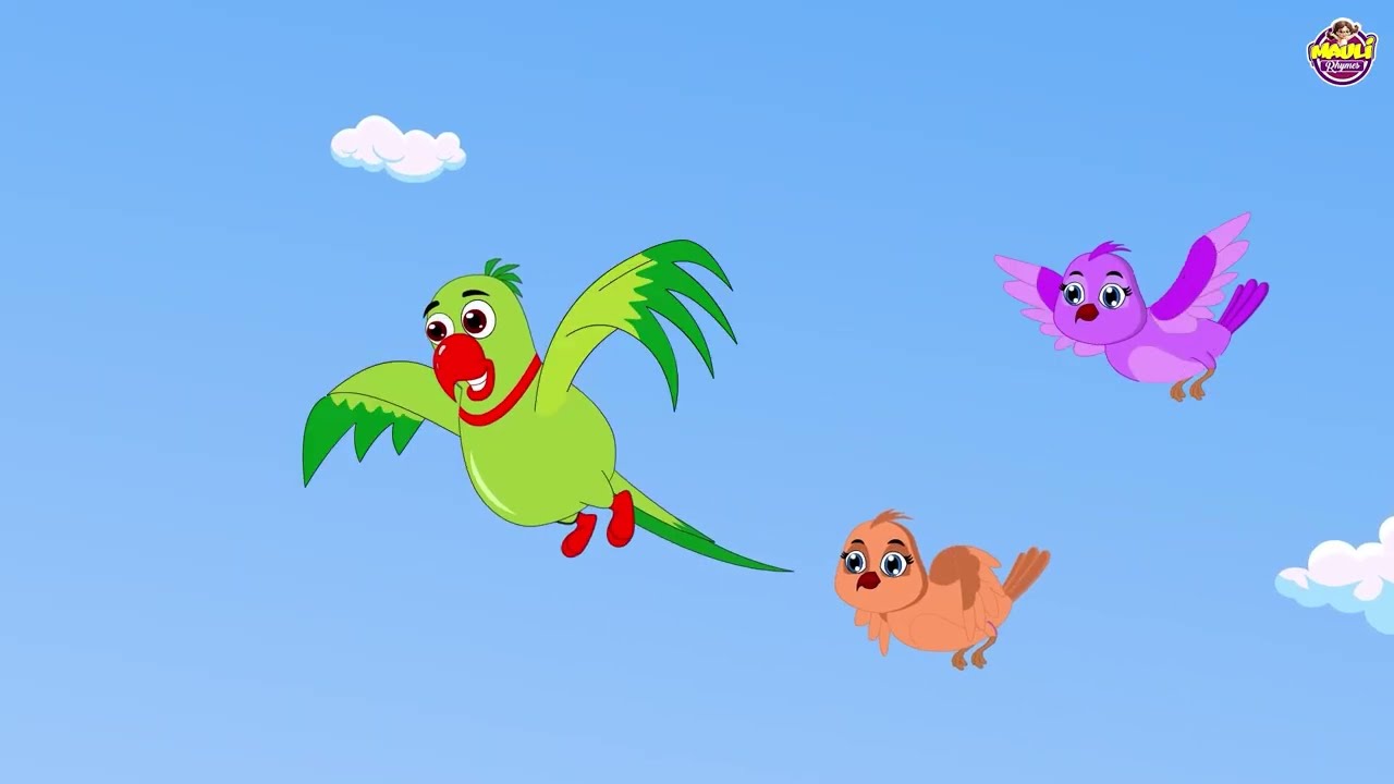 Main Tota Hare Rang Ka | मैं तोता मैं तोता | Mitthu Mitthu | Hindi Rhymes For Kids | #Moulirhymes