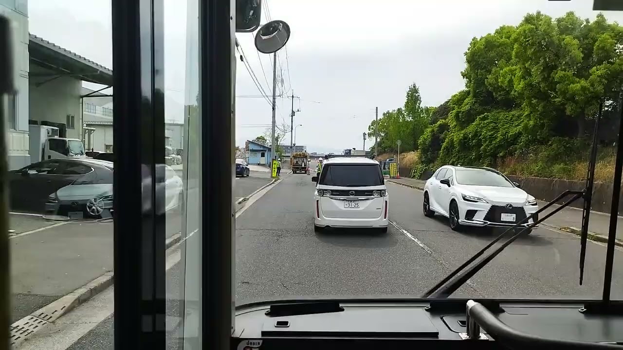 広島バス アルパーク→LECT 前面展望