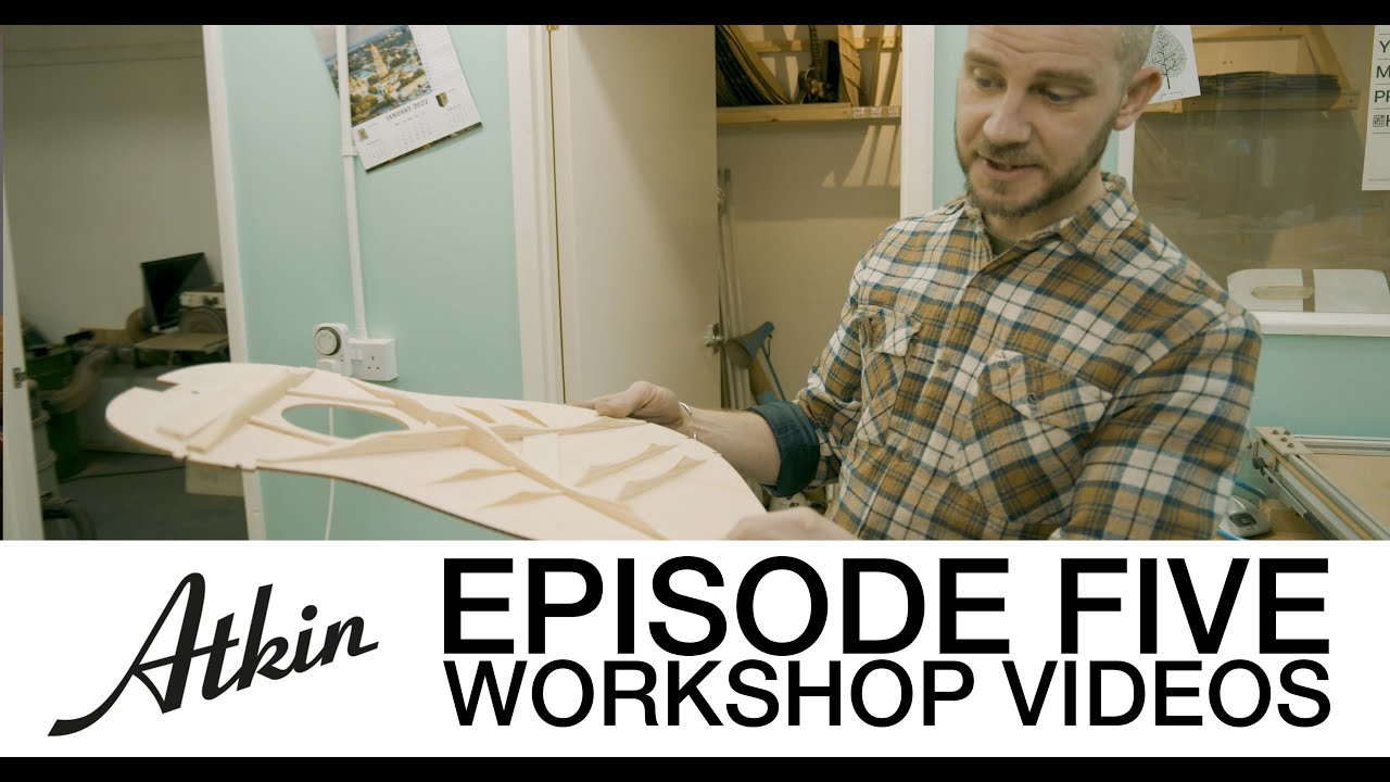 Atkin Guitars Workshop Videos - Ep 5 - How to make braces, brace a guitar top, vacuum pressing a J43
