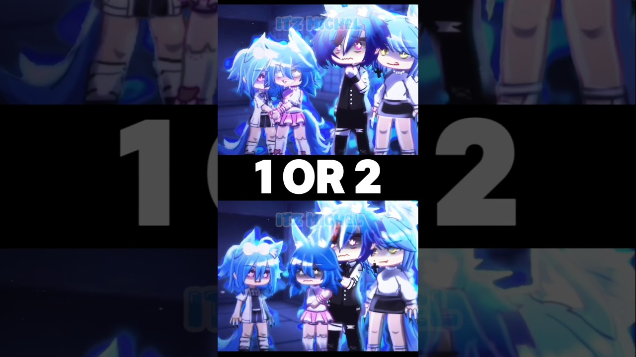 🐺🐰 1 or 2? #gacha #gachaclub #gachalife #trend #shorts