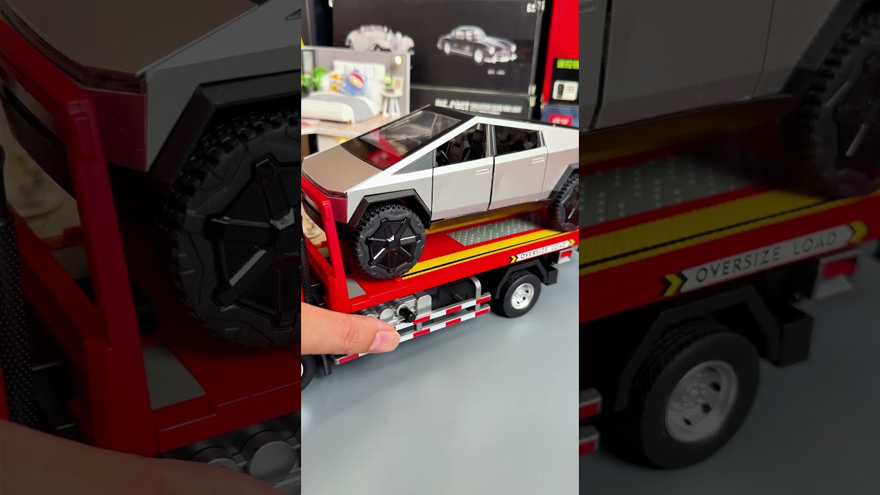 Tow Truck Diecast Model &ndash; Bringing Damaged Car for Repair!  #toys #truck #diecast  #automobile
