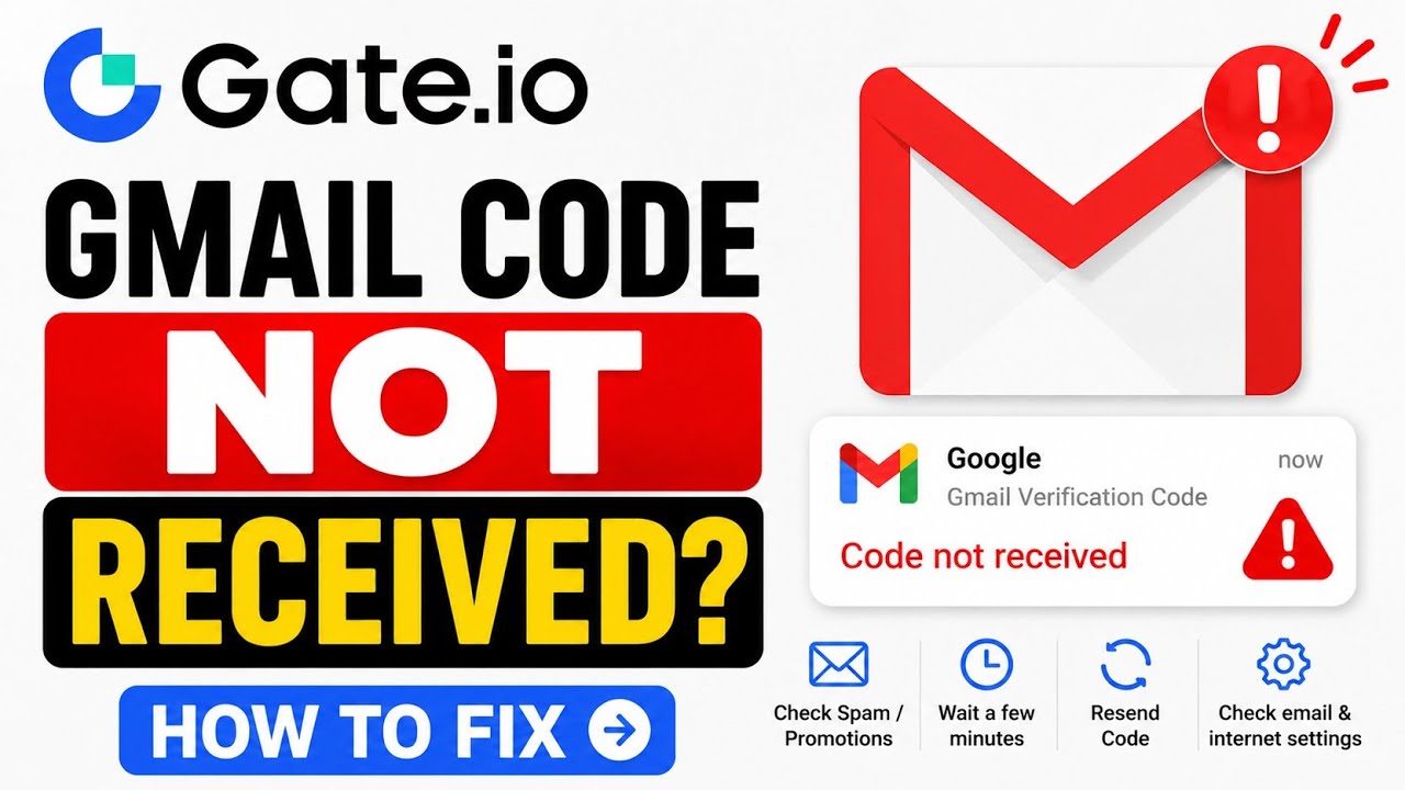 Gate.io registration code not received: How to fix || Gate.io verification code problem solution