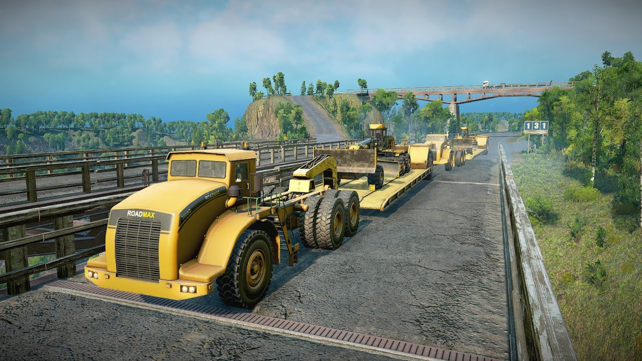 SnowRunner : Roadmax Transporting Heavy Vehicles Through Hills Roads Safely