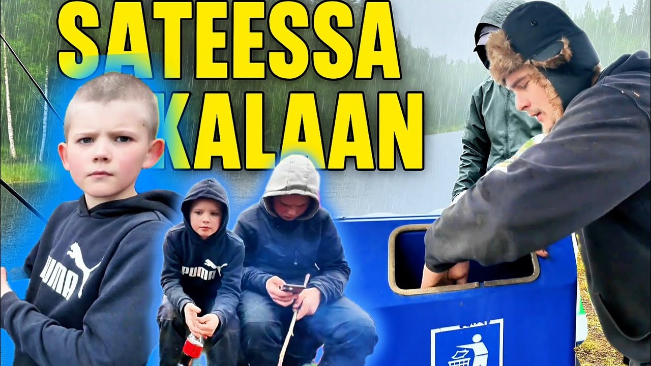 Sateessa kalaan ja makkaraa nuotiolla – Retki joka päätyi dyykkaukseen