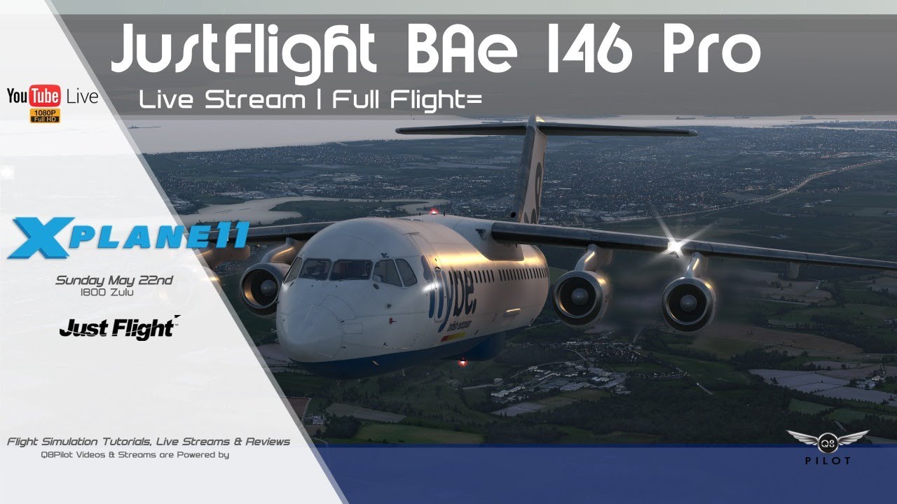 JustFlight BAe 146 Professional | Full Tutorial Flight | X-Plane 11