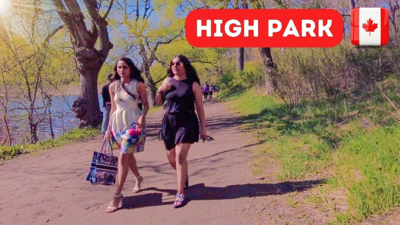 🔴 [4K] 🇨🇦 Toronto spring walk: HIGH PARK part 2, west side, Toronto, Canada - May 11, 2022