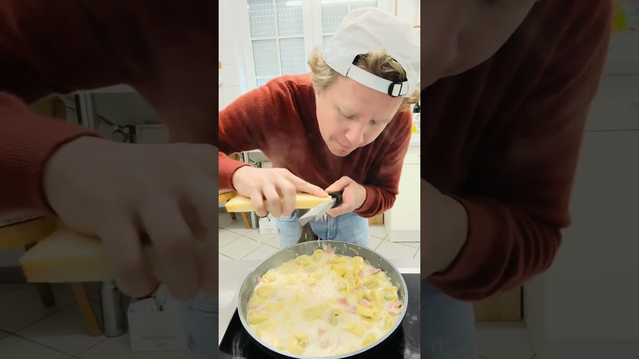 Cremig und superlecker &ndash; Tortellini in Schinken-Sahne-Sauce! 😍 Ein ultimativer Wohlf&uuml;hlklassiker!