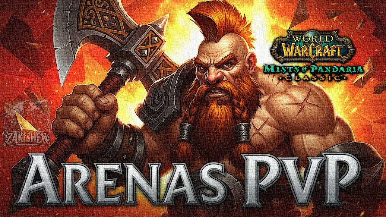 MoP Arena 2v2 - Arenas PvP #mistofpandaria #warcraft #warrior #gaming