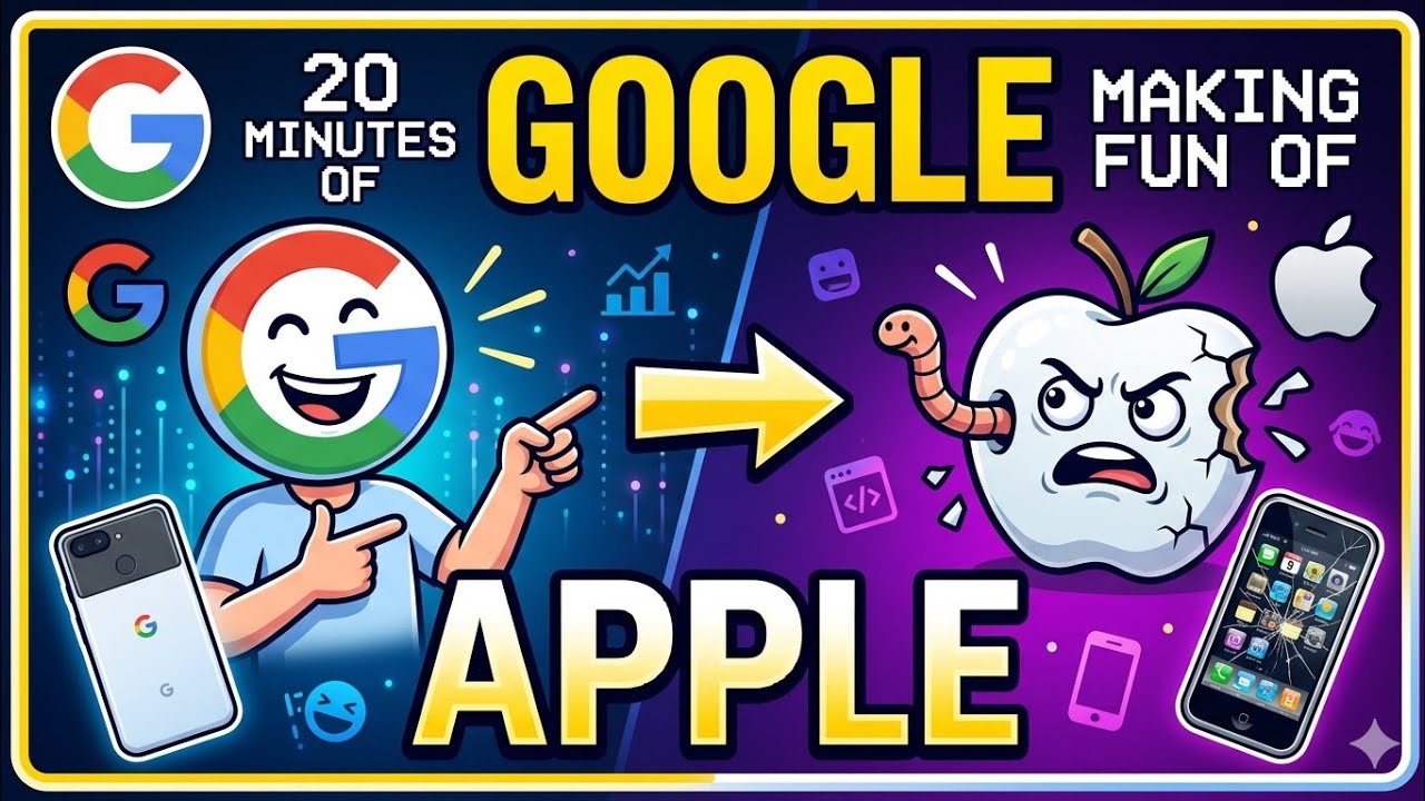 20 minutes of Google making Fun of Apple #BestPhonesForever