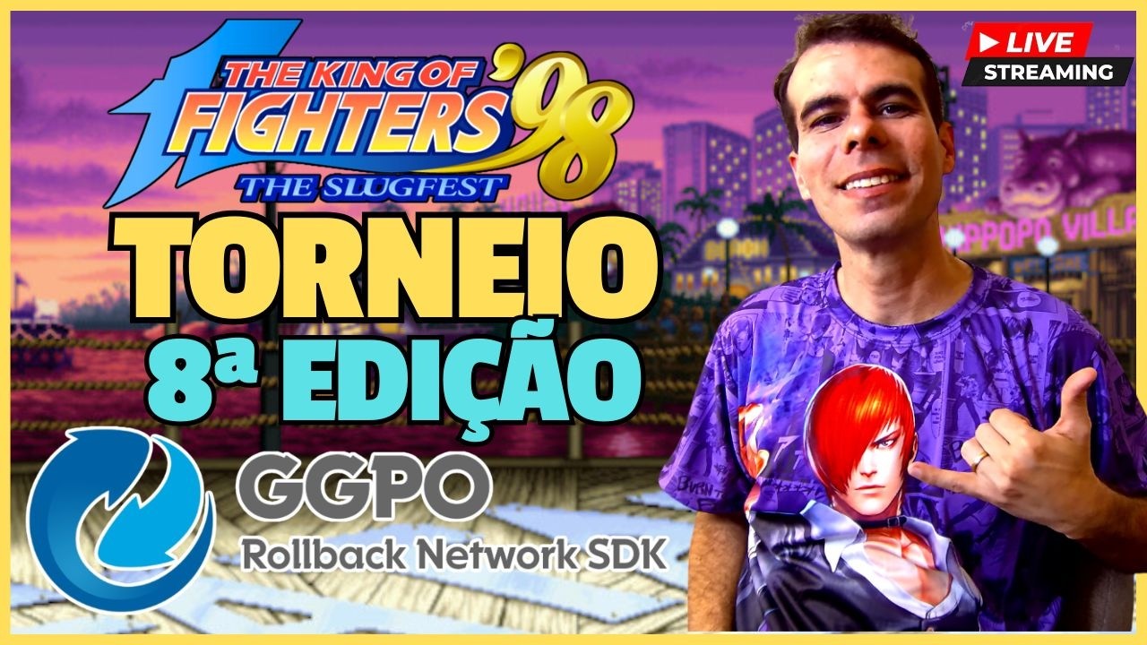 OS MELHORES DO EMULADOR GGPO MOBILE EM UM TORNEIO ELETRIZANTE KOF 98! 8ª EDIÇÃO