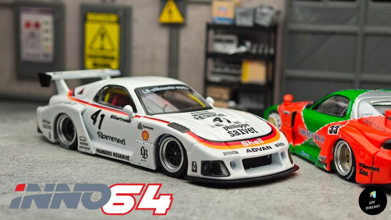 Mazda RX7 FD3S LBWK Silhouette Works Numero Reserve by Inno64 | UNBOXING and REVIEW