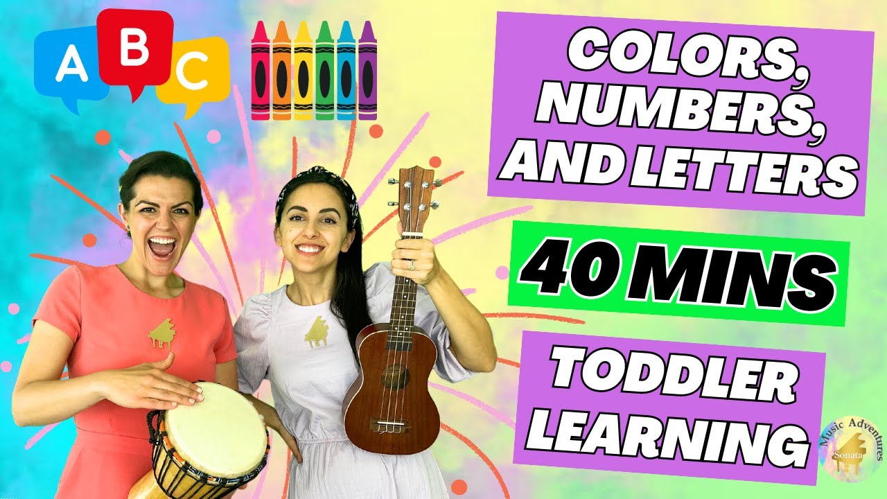 Alphabet & ABCs | Learn Letters, Colors, and Numbers - Toddler Learning Music Video Nursery Rhymes