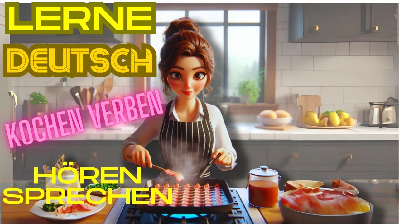 Verben kochen auf Deutsch| Vokabeln zum Kochen mit Sätzen