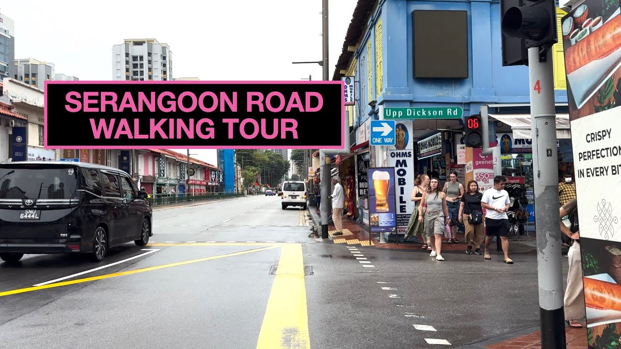 SERANGOON ROAD WALKING TOUR (HD 1080p) #littleindia #travel #walkingtour #singapore