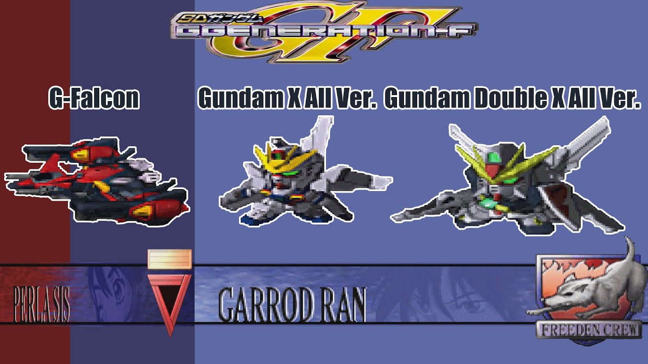 [ENG Sub]SD Gundam G Generation F - G-Falcon, Gundam X & Double X Attacks