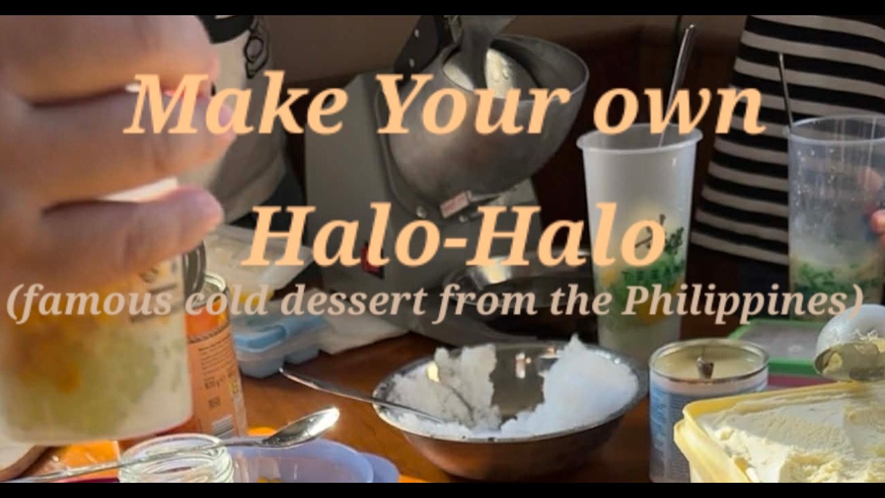 Make your own Halo- Halo; it's a famous colorful cold dessert from the Philippines//Yummy