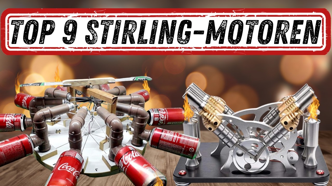TOP 9 DER MEIST SELBSTGEBAUTEN STIRLINGMOTOREN