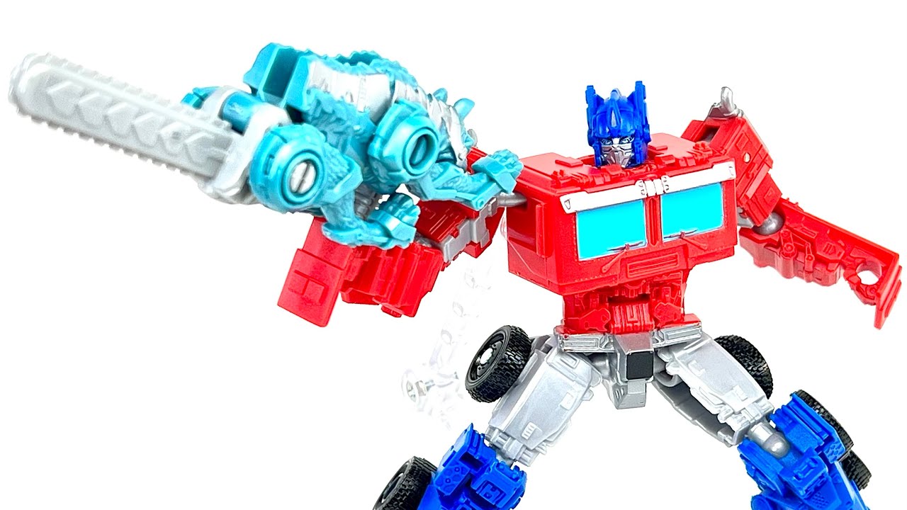 Super Amazing Figure!!! Transformers Rise of the Beasts Beast Weaponizer Optimus Prime & Chainclaw