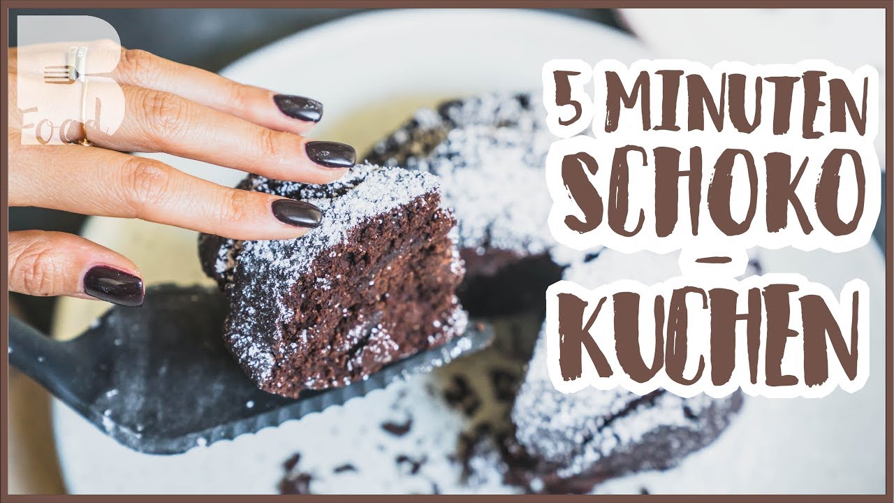 Schokoladenkuchen - 5 Minuten Rezept - saftig, vegan und gelingsicher