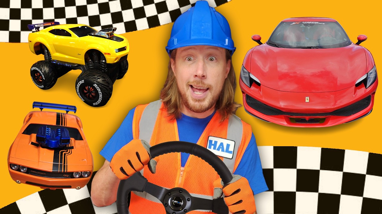 🏎️ Handyman Hal Goes Racing! | Supercars, Lawn Mowers & RC Cars | Awesome Vehicles that go FAST!