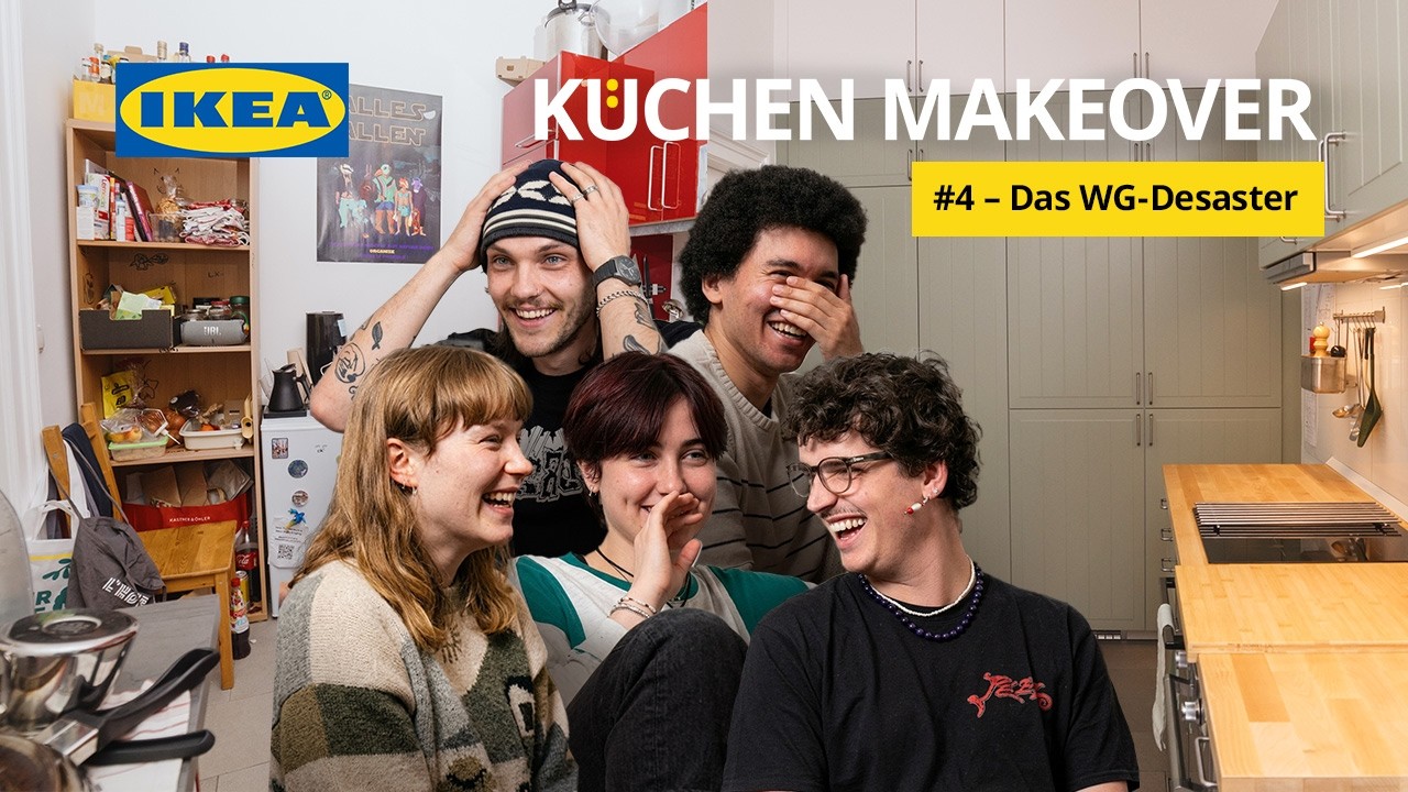 IKEA K&uuml;chen Makeover: WG-K&uuml;che - aus WG-Chaos wird helle gr&uuml;ne K&uuml;che mit viel Stauraum | Folge 4