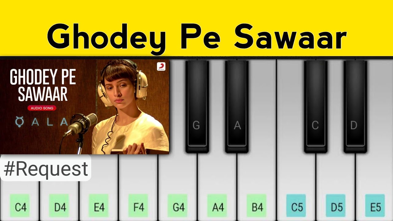 Ghodey Pe Sawaar Piano Tutorial - Qala | Sireesha Bhagavatula