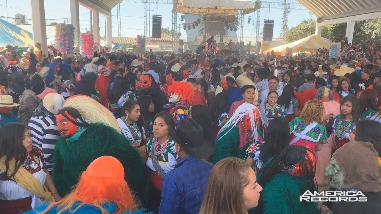 Domingo de carnaval Santa Ana Hueytlalpan Hidalgo parte 1- Trio Cabega