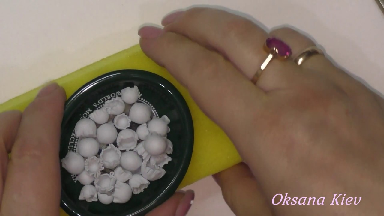 Ландыш из фоамирана МК Lily of the Valley from Foamiran