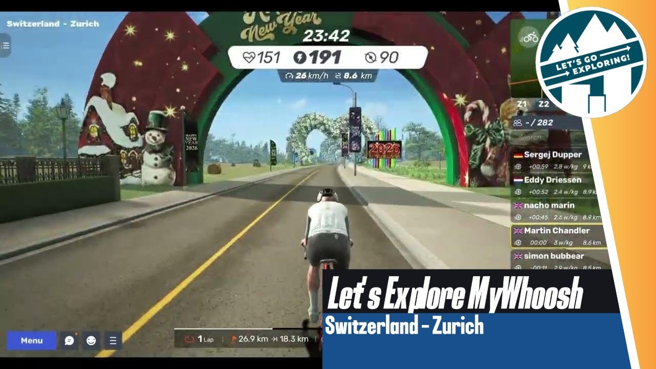 Riding the WORLD CHAMPS Course! 🇨🇭 MyWhoosh Zurich UCI Route Guide