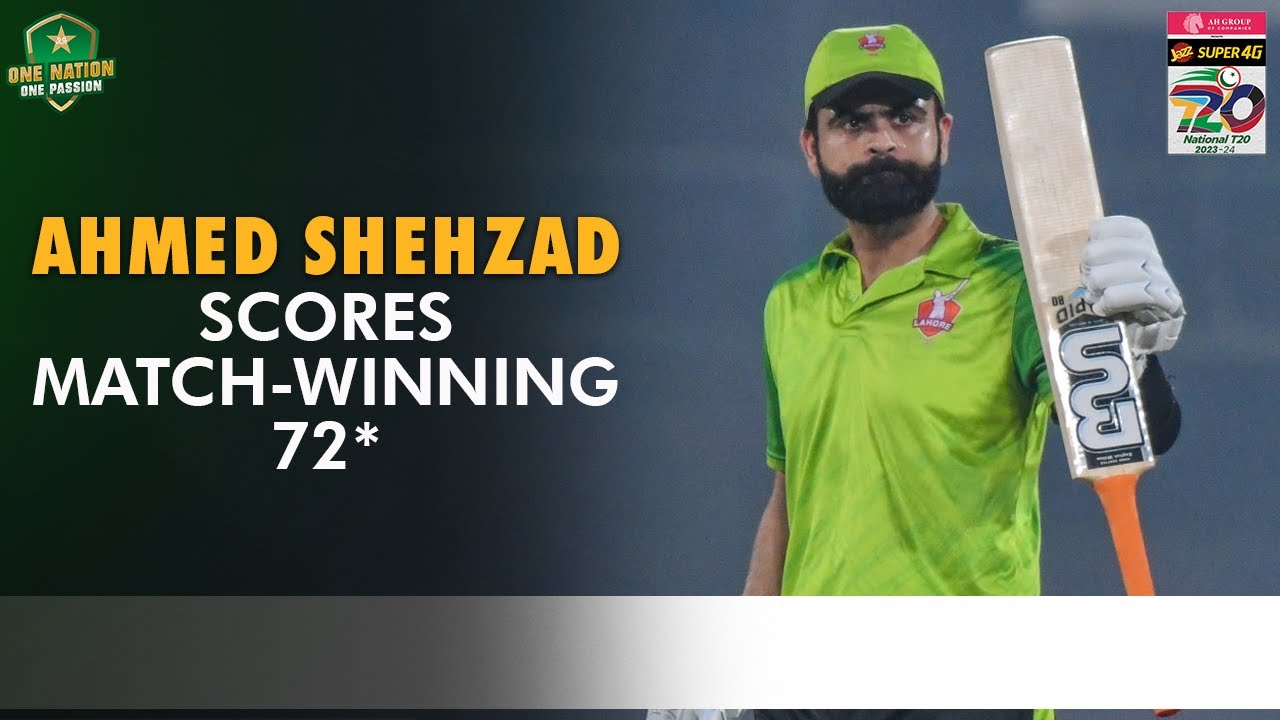 Ahmed Shehzad Scores Match-Winning 72* | Lahore Whites vs Karachi Blues | National T20 | M1W1L