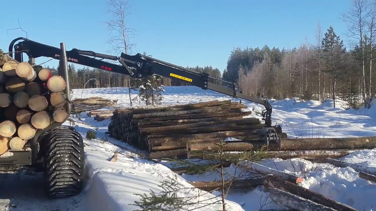 Palms 7.86 kuormain ja Palms 13D vet&auml;v&auml; k&auml;rri