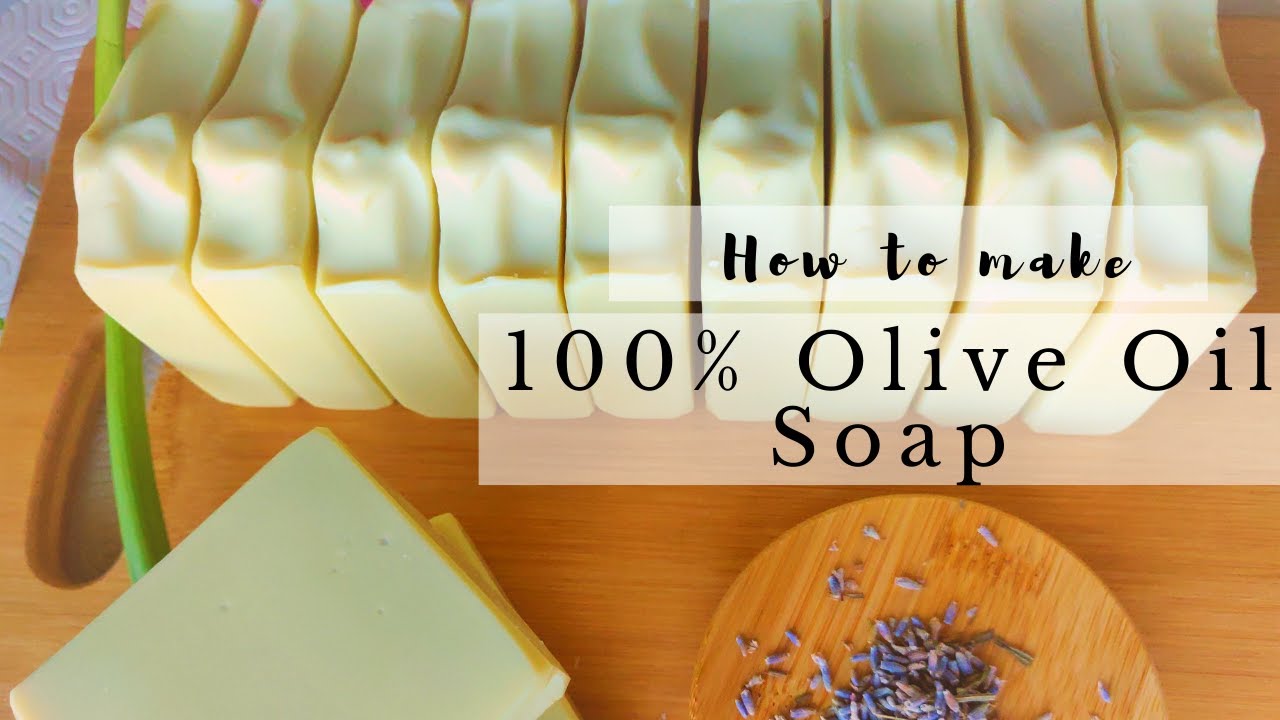 How to make Castile soap - 100% Olive Oil soap with Lavender Essential Oil blend