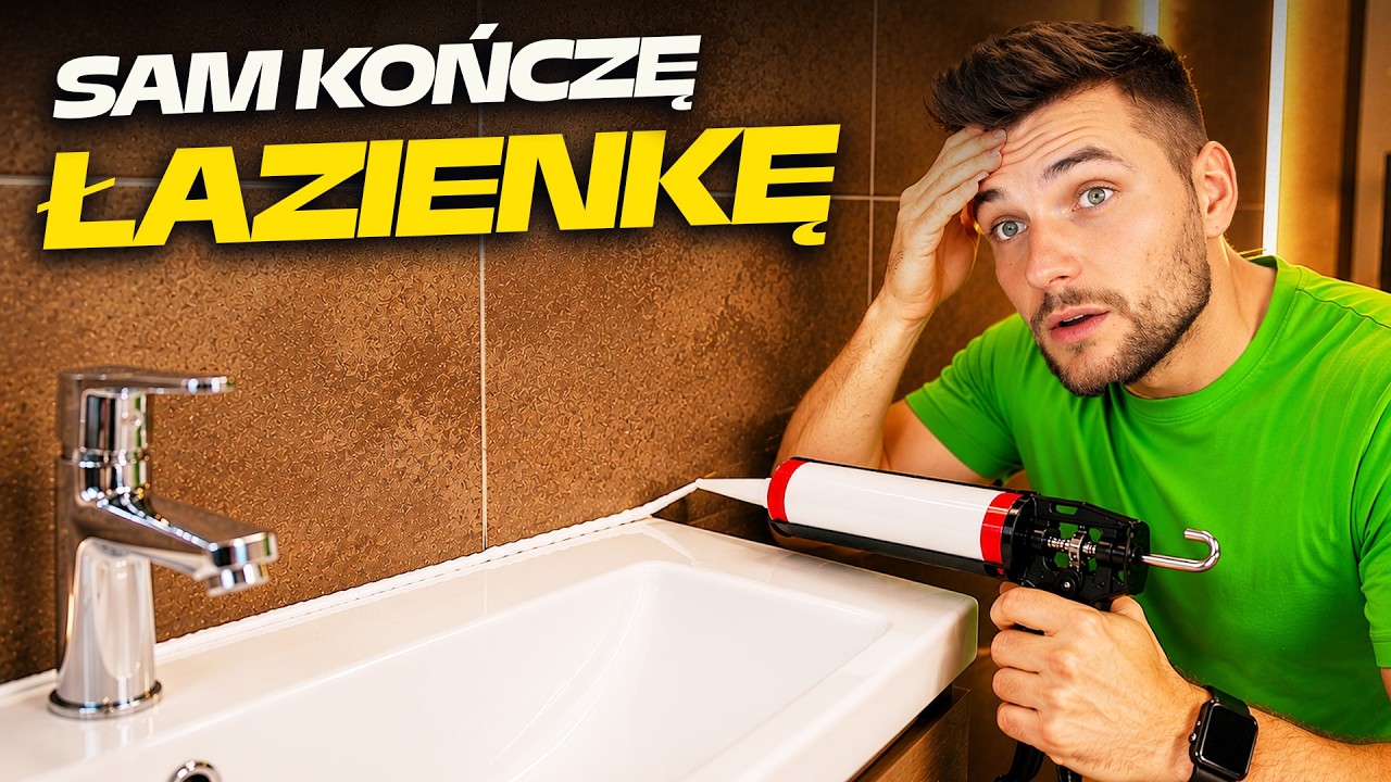 TAKIEGO EFEKTU SIĘ NIE SPODZIEWAŁEM! Remont łazienki samemu |  DOMINIK MALUJE