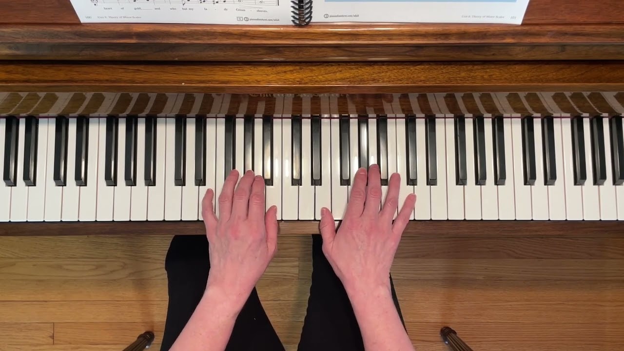 Greensleeves Lead Sheet - Level 2 Adult Piano Adventures All-In-One Piano Course