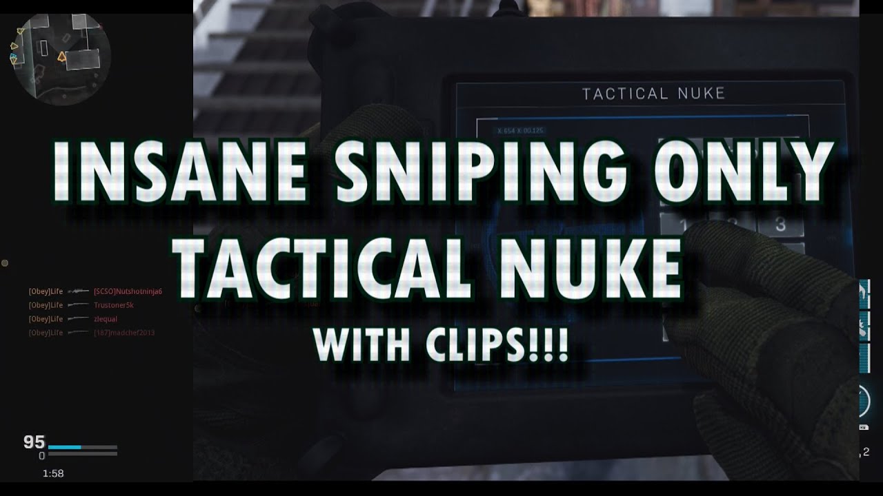 The BEST Modern Warfare TACTICAL NUKE! (100% SNIPING) 