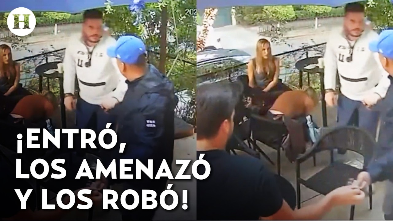¡Los asaltó en 30 segundos! Así fue el robo a comensales de restaurante en Lomas de Chapultepec