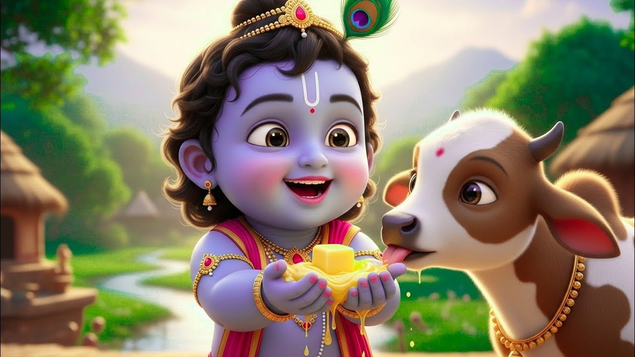 छोटी छोटी गैया - Choti Choti Gaiya Chote Chote Gwal | Krishna Bal Leela | Little Krishna Song